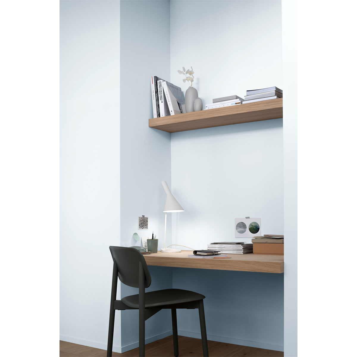 Alpina Innenfarbe pure farben 2,5 L Kreideblau matt Bild 2