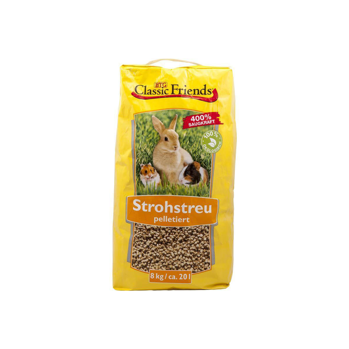 Classic Friends Strohstreu-Pellets 8kg ca 20l Bild 2