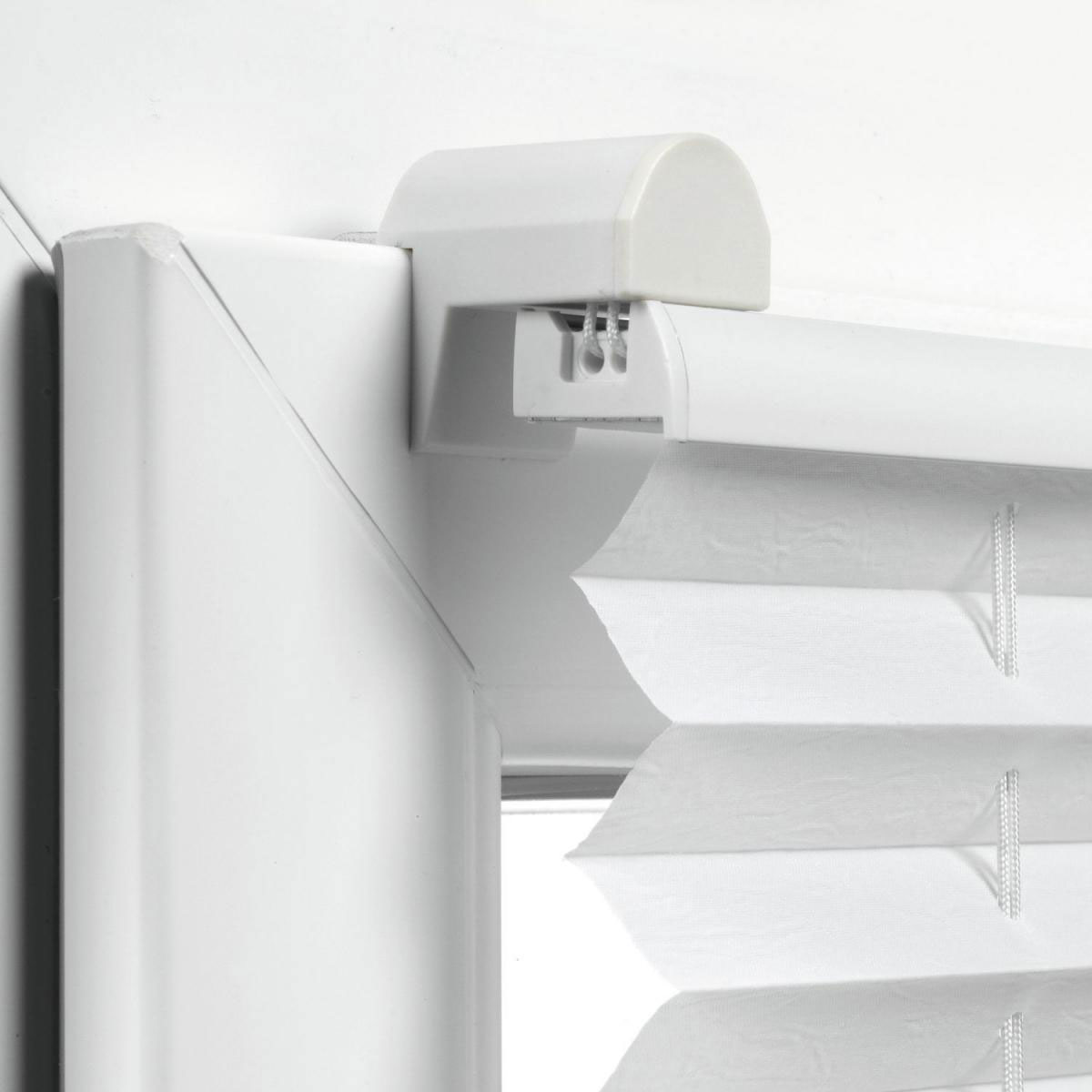 Gardinia Plissee Easyfix mit 2 Bedienschienen Plissee 75 x 130 cm weiß Bild 2