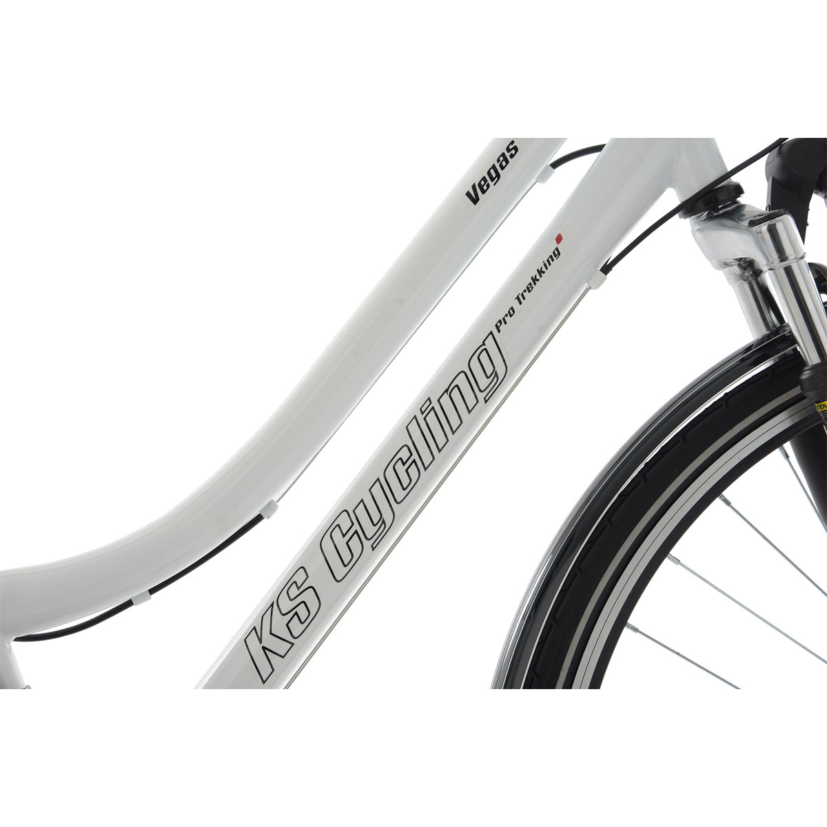 KS Cycling Trekkingrad Vegas Damen Flachlenker 53 cm weiß Bild 2