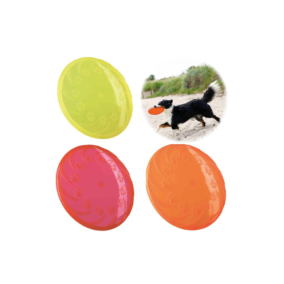 Trixie  Frisbee Dog Disc thermoplastisches Gummi TPR Durchmesser 22 cm