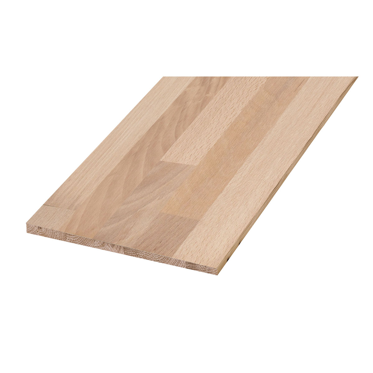 Leimholz Buche naturbelassen 80 x 20 x 1,8 cm