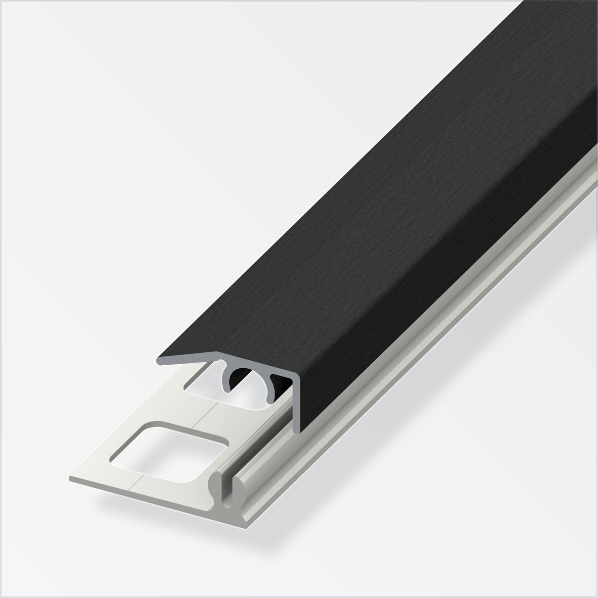 Alfer Abschlussprofil Clipstech-mini 8,5 mm 1m schwarz Bild 1