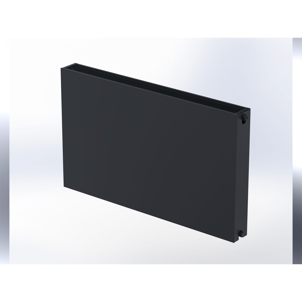 sanicomfort  Planheizkörper Set Typ DK22 60 x 120 cm schwarz matt RAL 9005 Bild 13