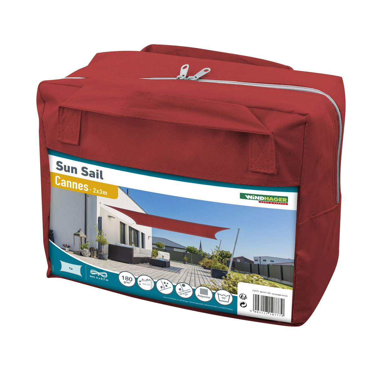 Rechteck-Segel Cannes 2 x 3 m brick Bild 4