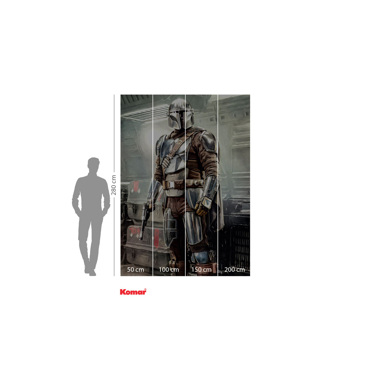Komar  Vlies Fototapete Mandalorian Fight Posture 200x280 cm Bild 3