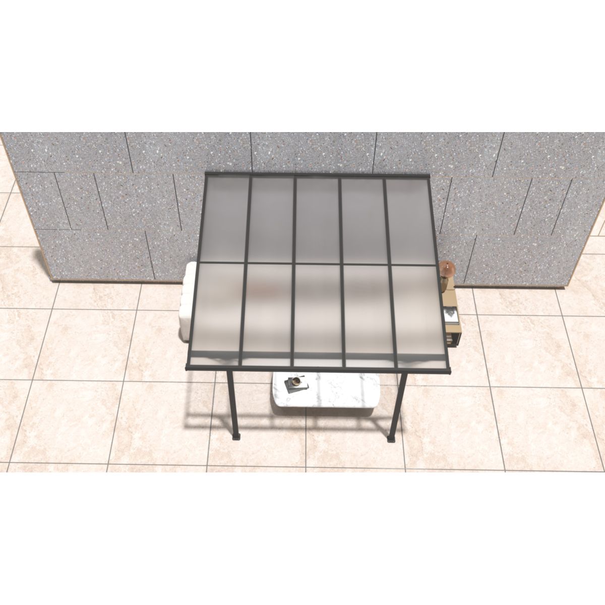 Westmann Terrassenüberdachung Bruce 313 300x313x270 cm Bild 6