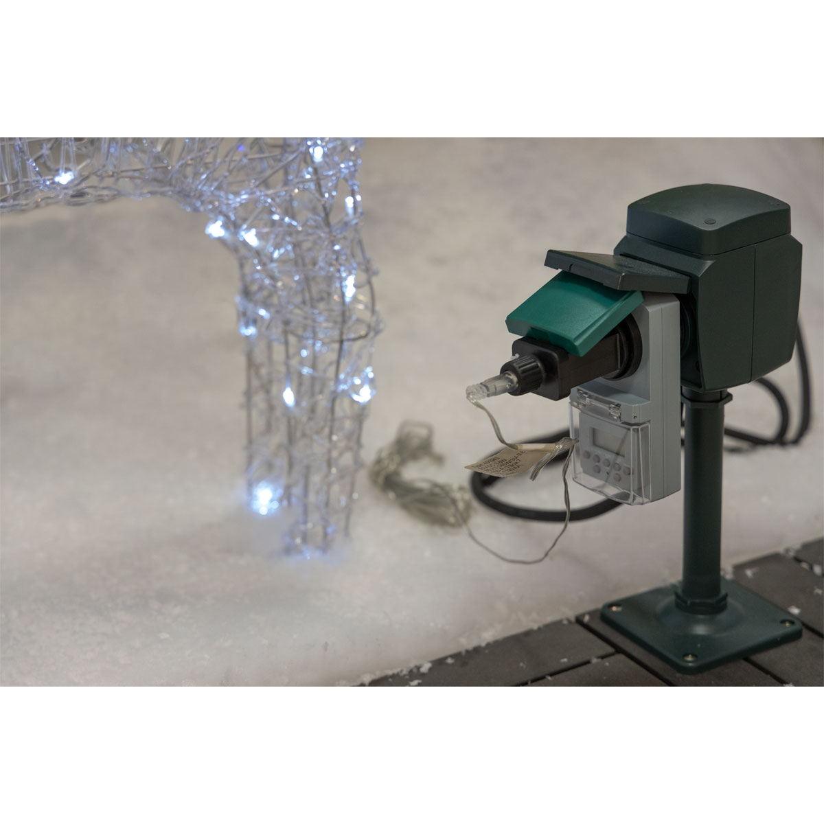 REV Ritter Zeitschaltuhr außen IP44 digital Standard 140 Schaltzeiten grau-grün Bild 7