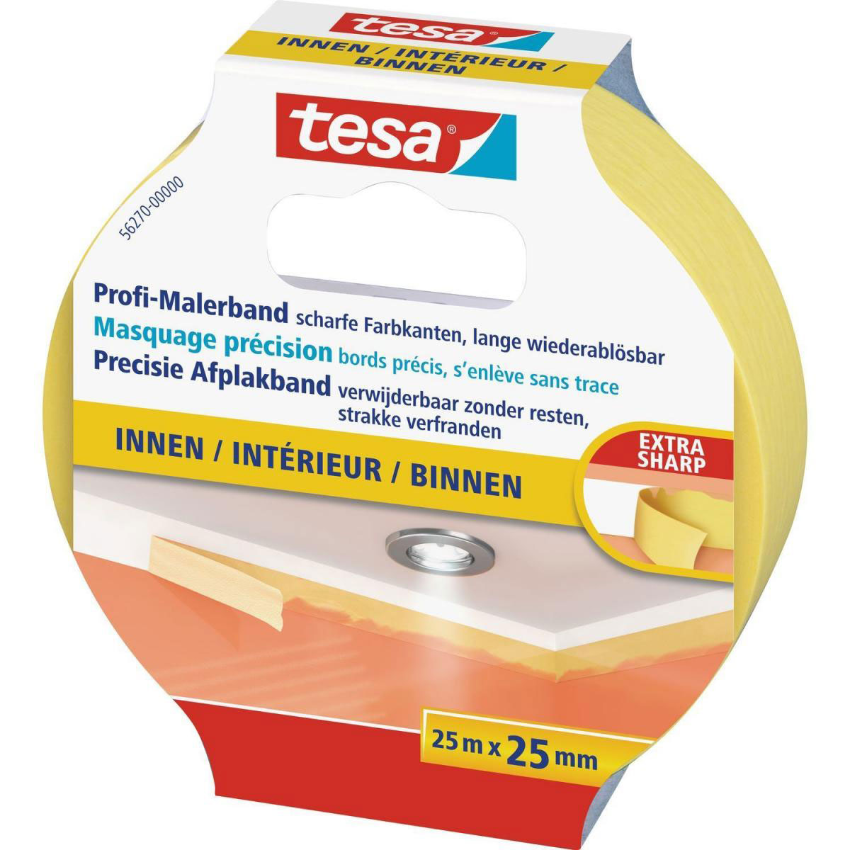 Tesa Maler-Krepp Precision 25 m x 25 mm Bild 2