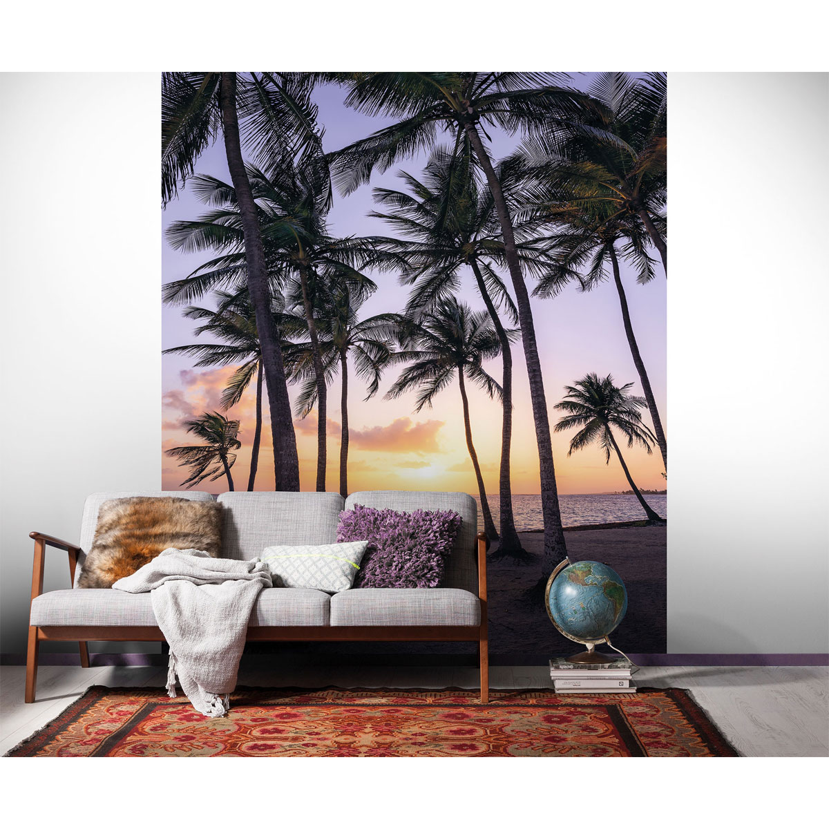Komar  Vlies Fototapete Palmtrees on Beach 200x250 cm