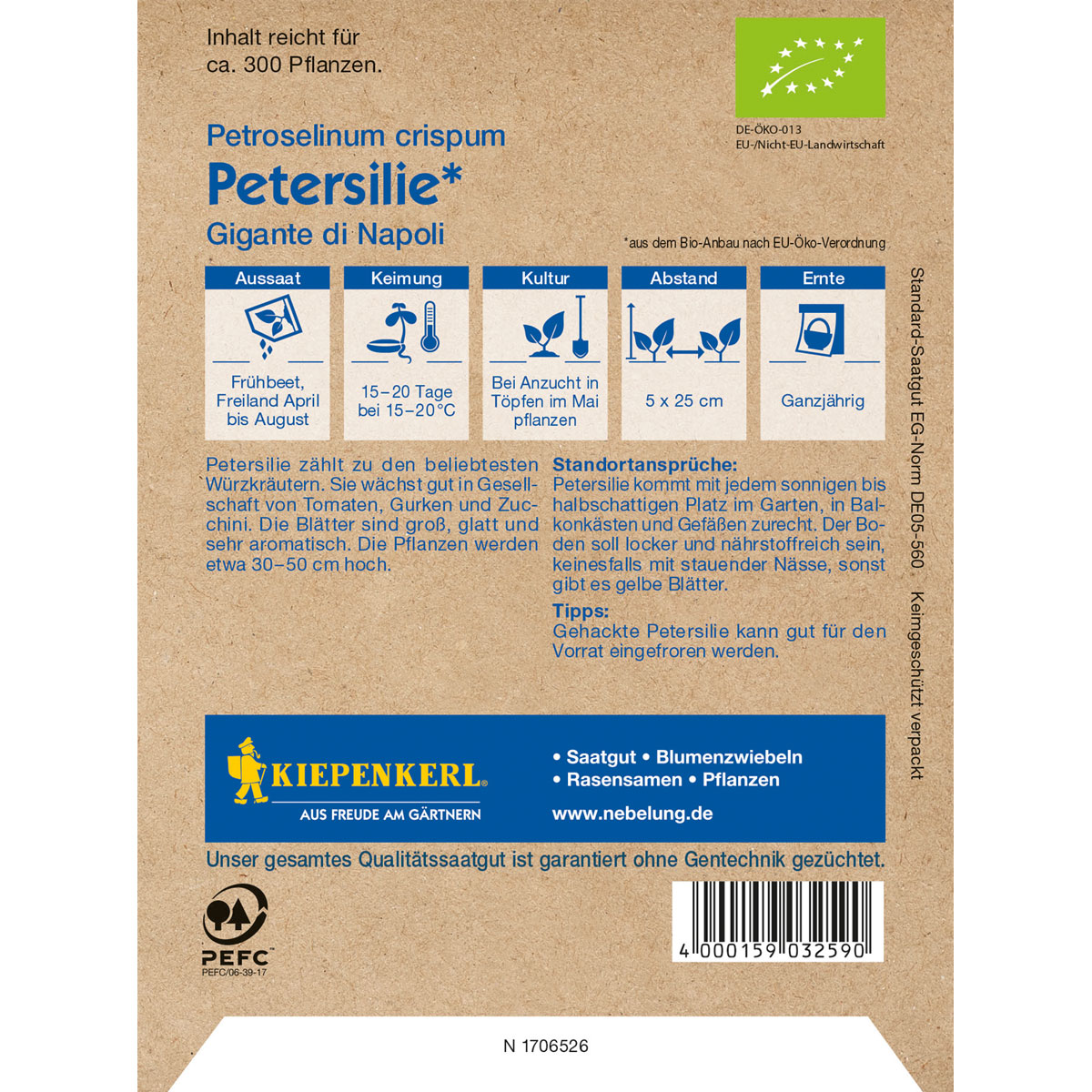 Kiepenkerl Petersilie BIO Bild 2