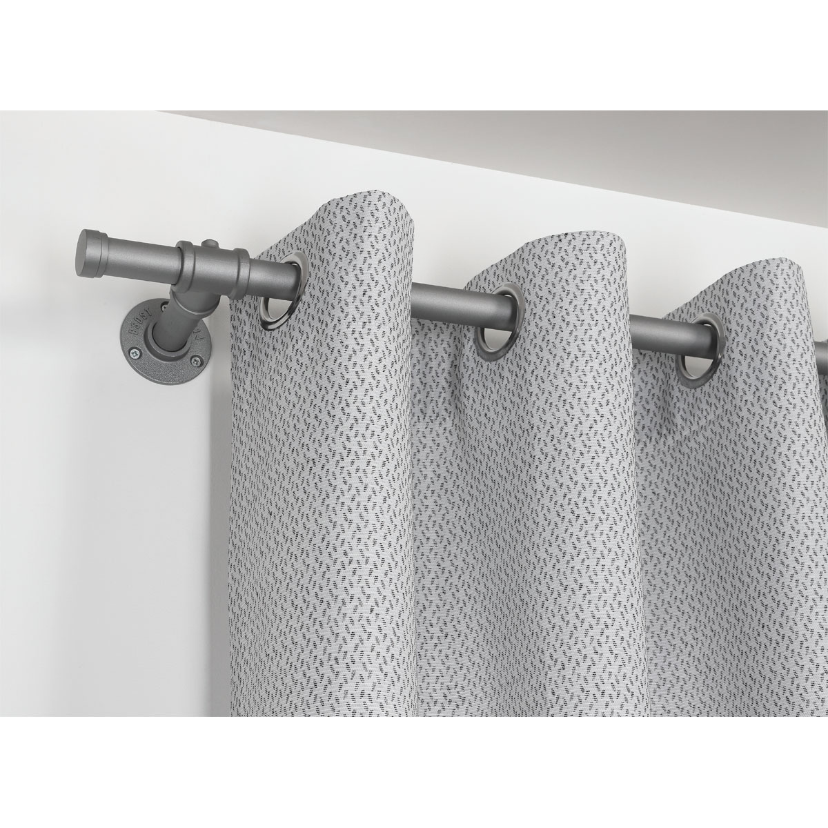 Gardinia Gardinenstange Industrial Home silber 1,6 m Bild 6