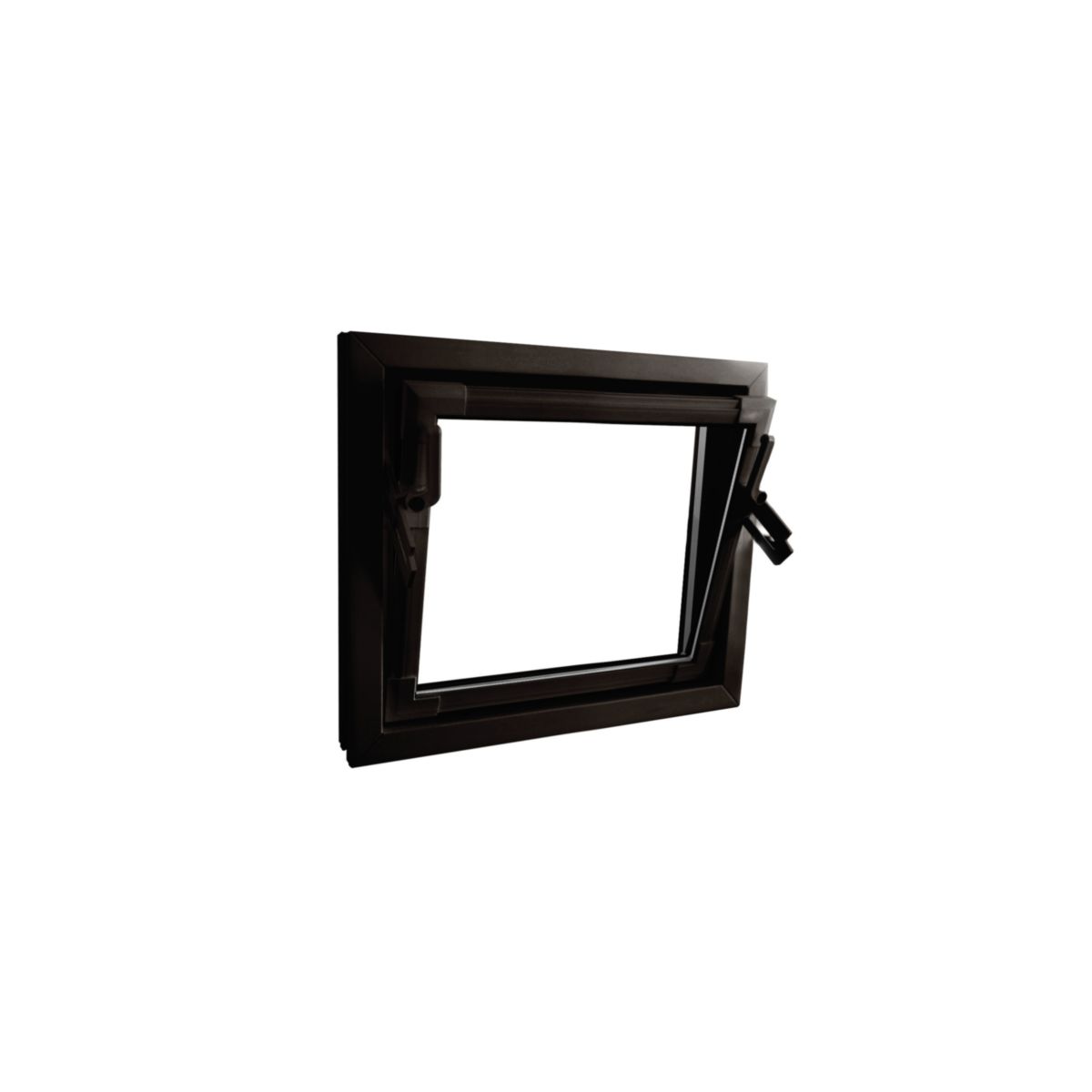 Kippfenster Q59 600 x 500 mm ISO Glas braun