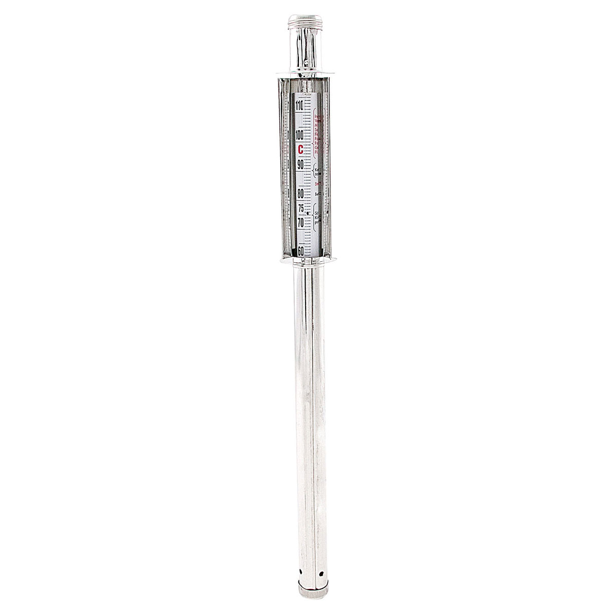Einkochthermometer Weissblech weiss 41cm