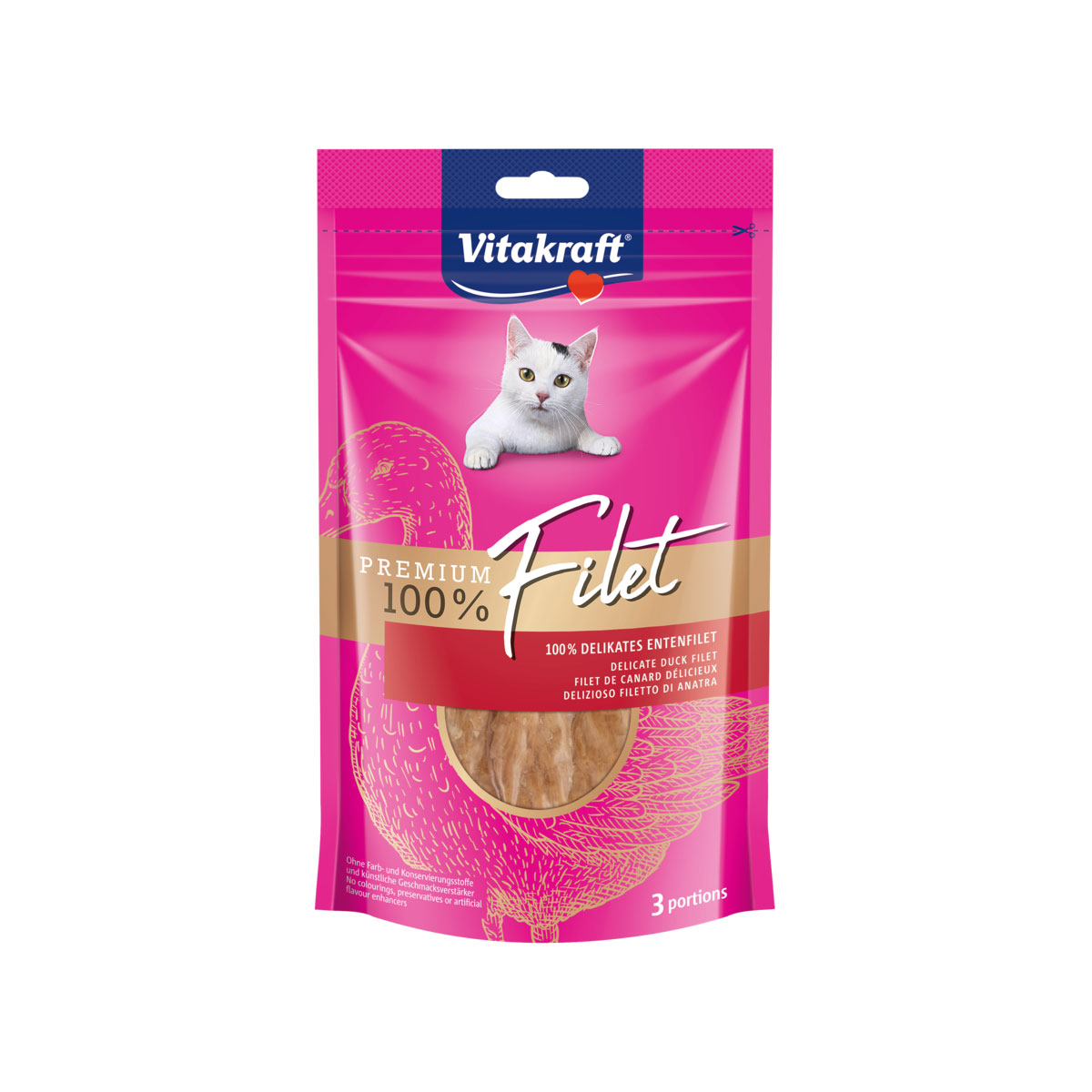 Vitakraft Cat Premium Filet Ente 54g