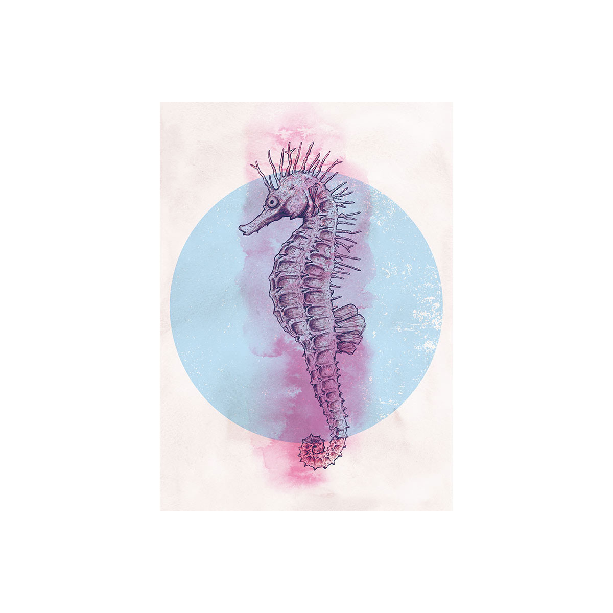 Komar  Wandbild Sea Horse Circle 30x40 cm Bild 2