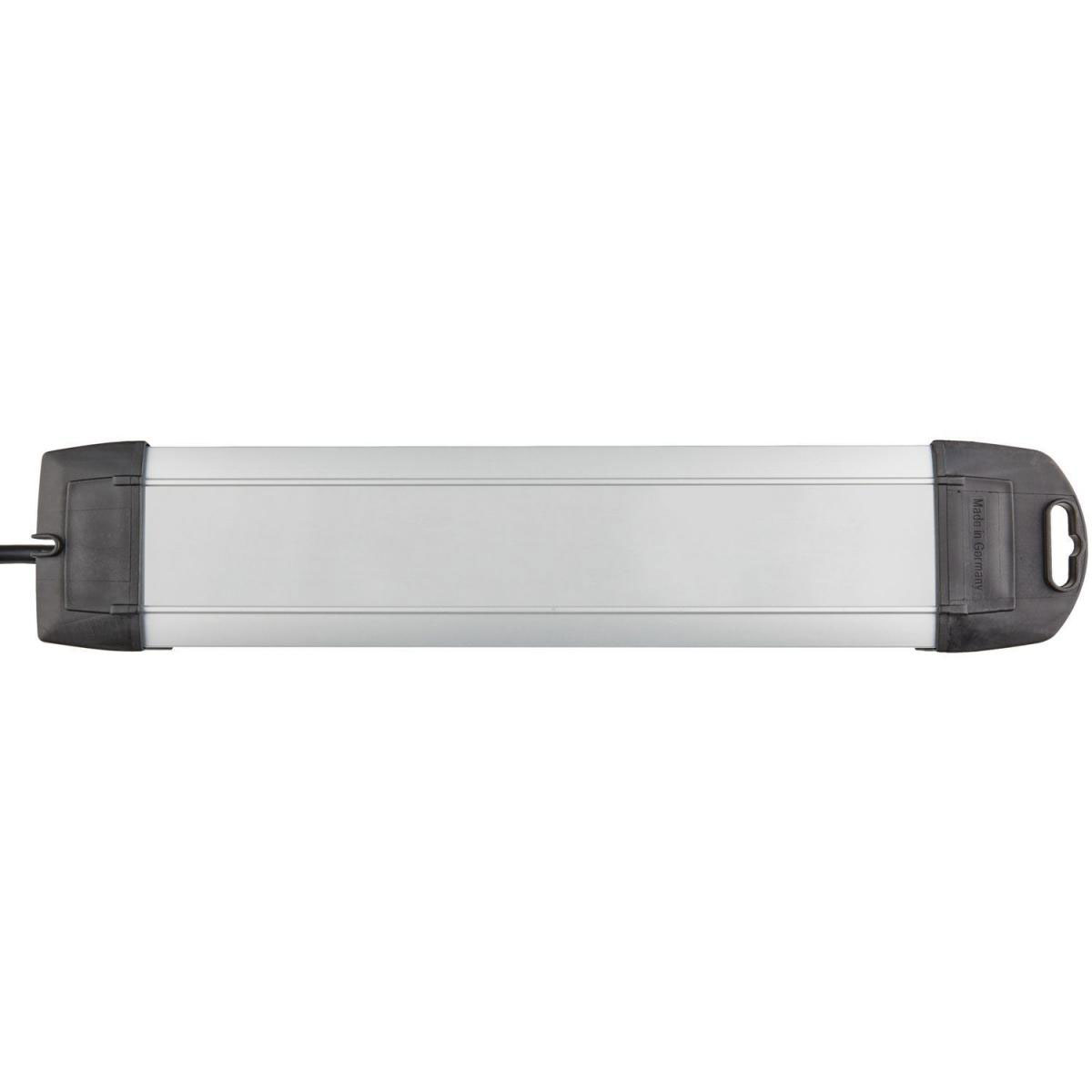 Brennenstuhl Steckdosenleiste Premium-Alu-Line mit Schalter 6-fach schwarz Bild 3