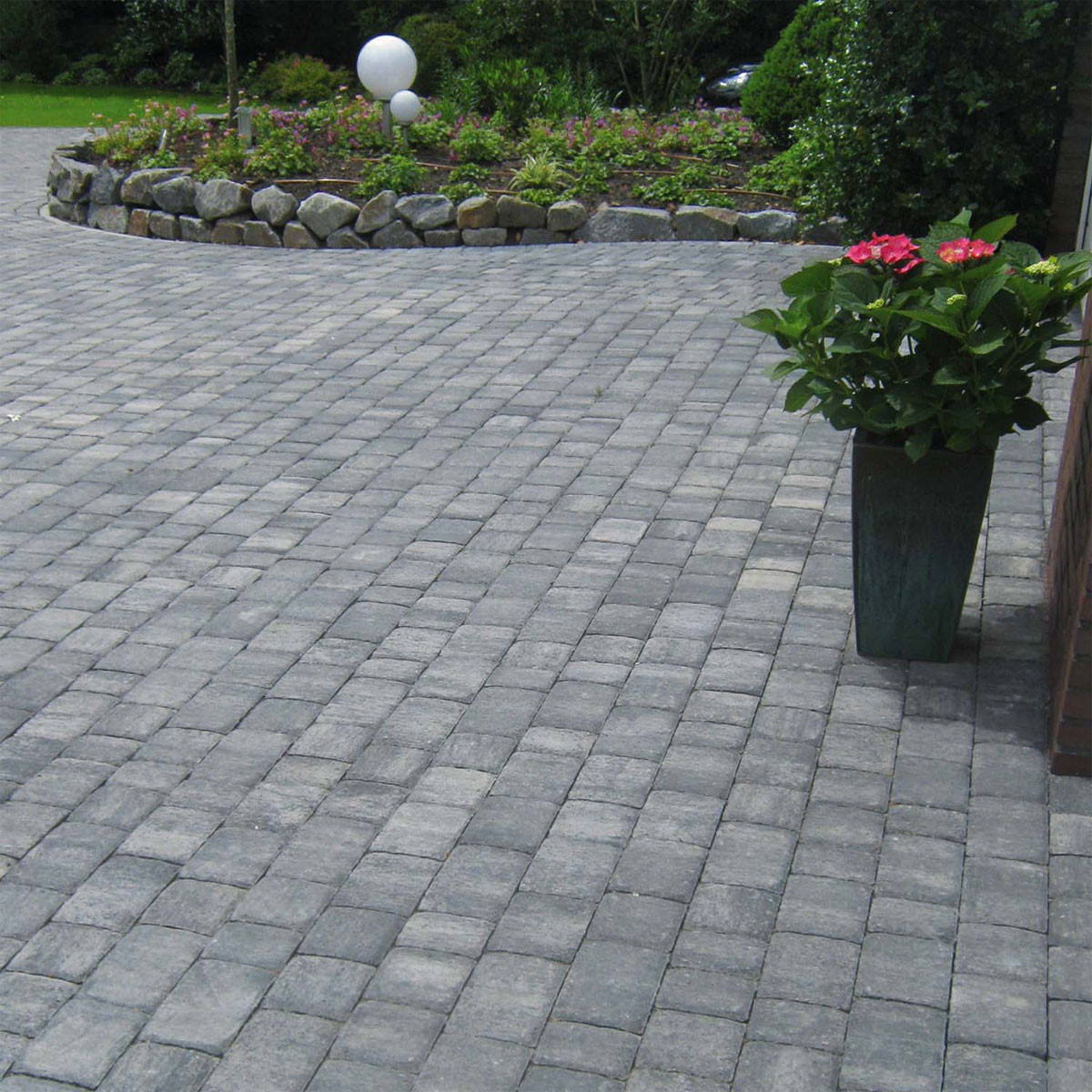 Diephaus  Pflaster Nature weiß-schwarz 6 cm 1,04 m2 pro Lage Bild 3