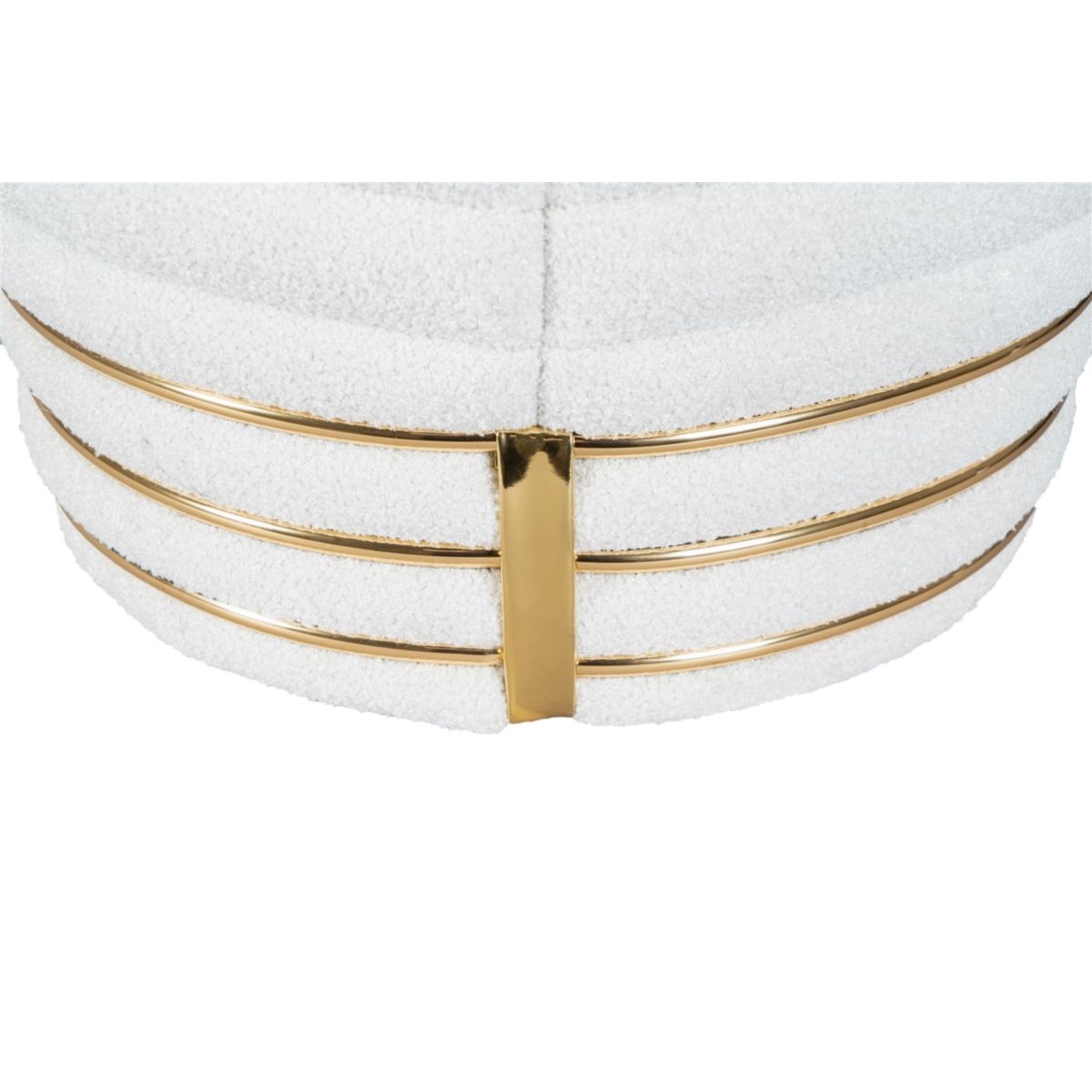 Kayoom Hocker Doric 335 Weiß / Gold Bild 4