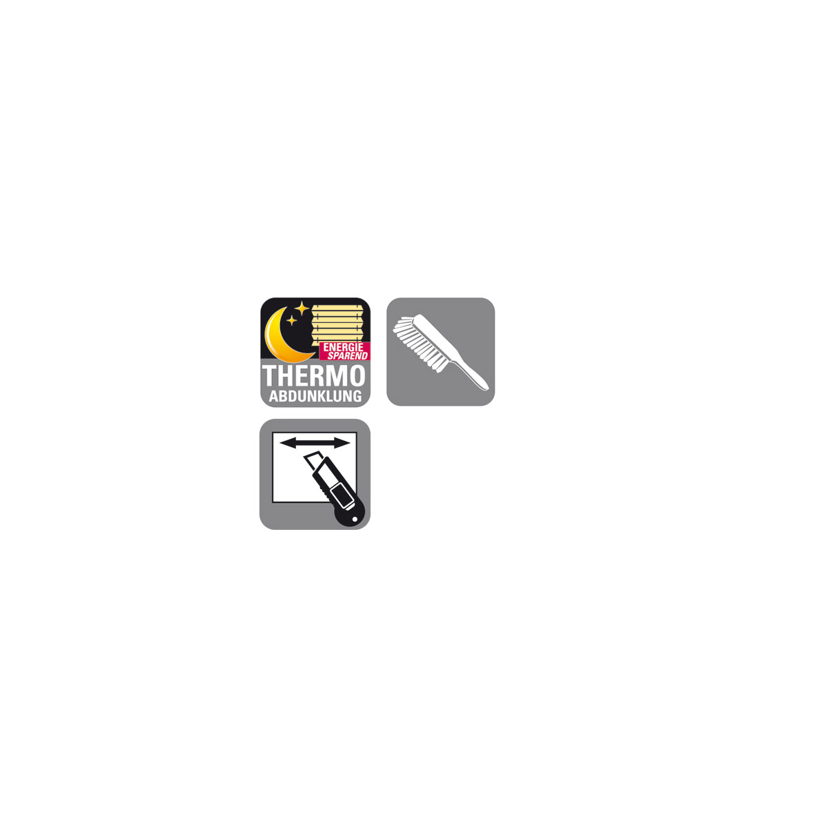 Gardinia Thermo-Plissee EasyFix weiß 60 x 130 cm Bild 2