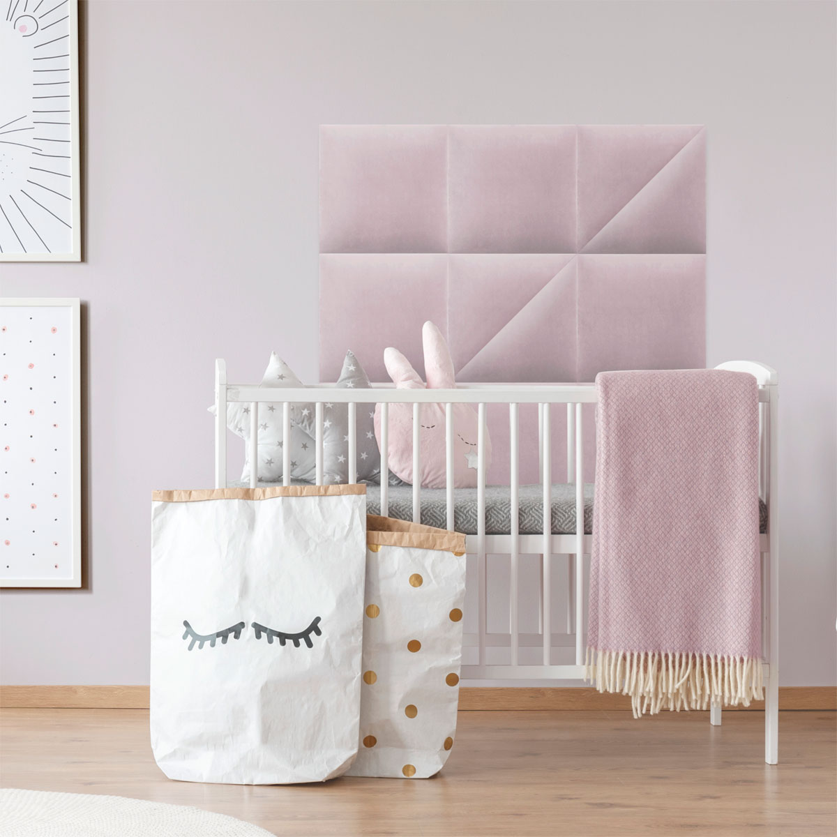 Mollis Polsterpaneele rosa 30 x 30 cm Bild 5