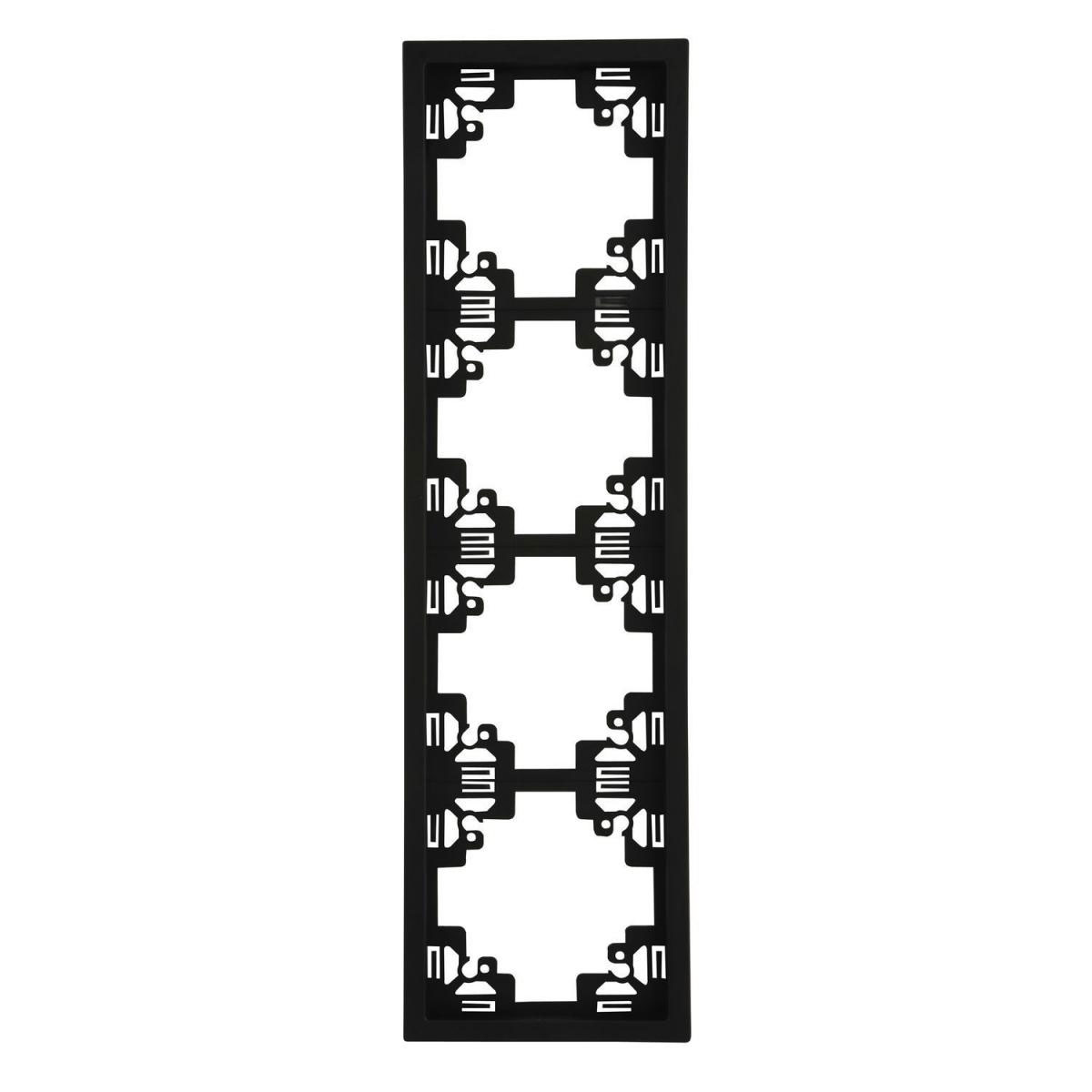 Abdeckrahmen Sao Paulo 4-fach schwarz Serie 902