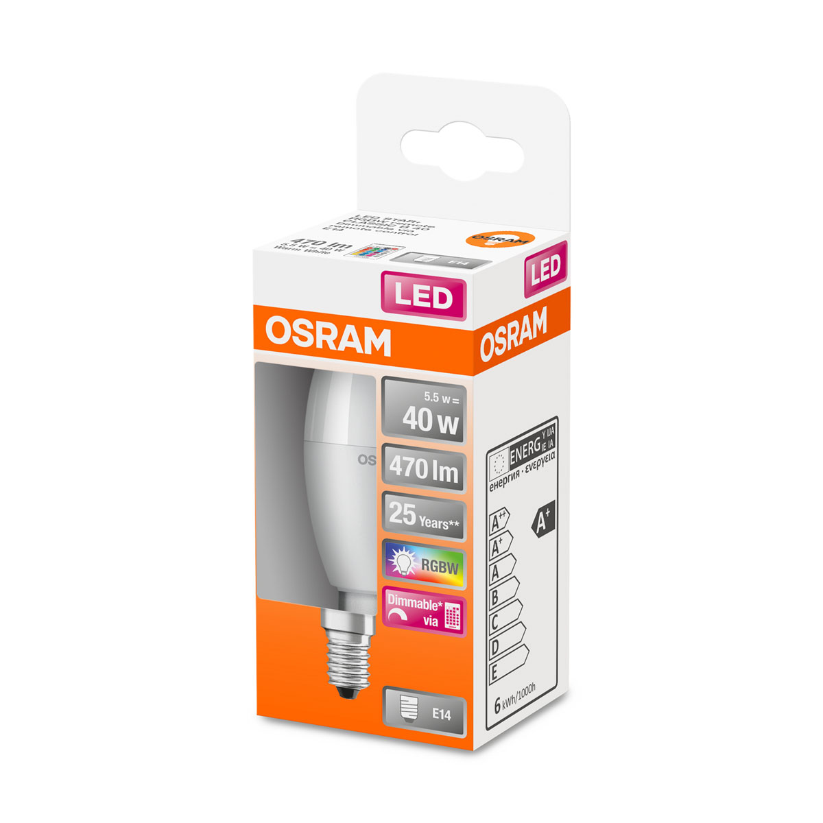 Osram LED-Leuchtmittel dimmbar E14 multicolor 40W Bild 2