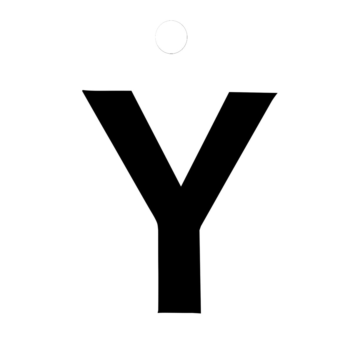 Metafranc Klebebuchstabe Y 3,5 cm schwarz