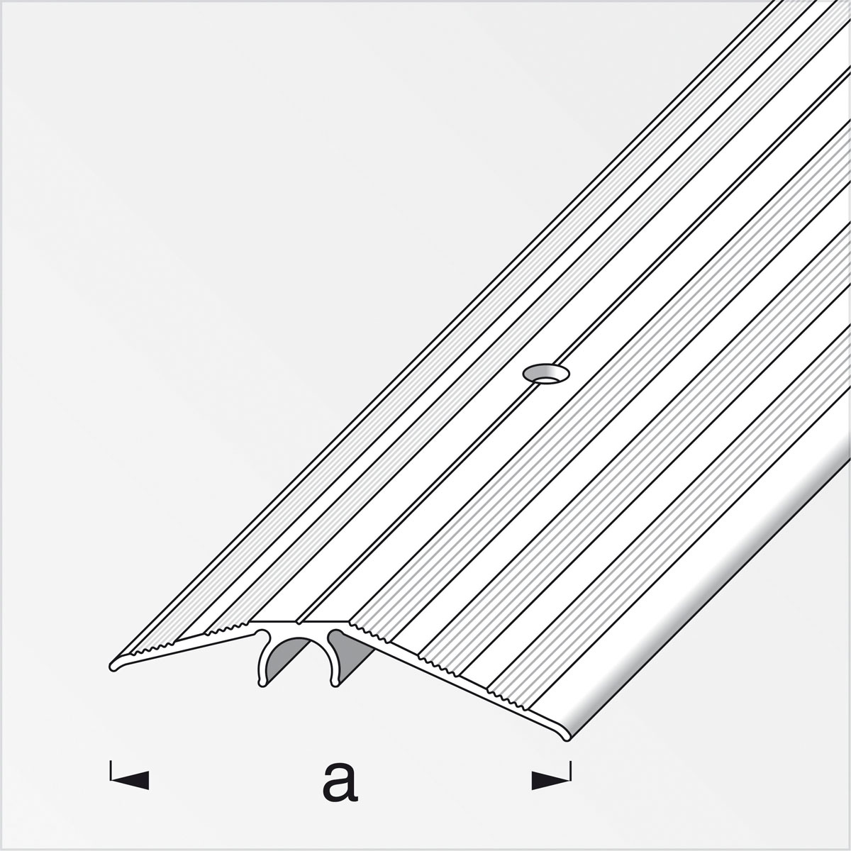 Alfer Niveauausgleichsprofil Clipstech-Plus 56 mm 1m silber Bild 2