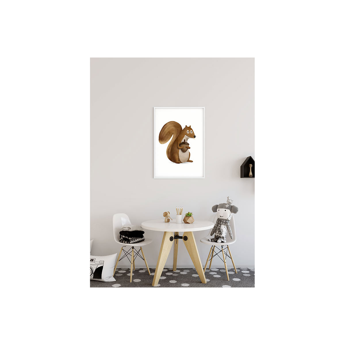 Komar  Wandbild Cute Animal Squirrel 30x40 cm Bild 4