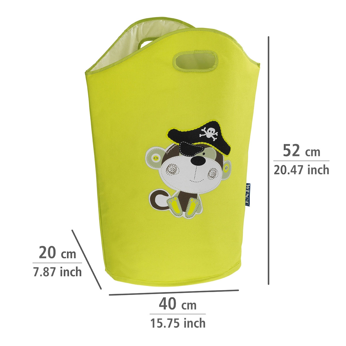 Wenko  Wäschesammler Kids Anton Grün Wäschekorb 24 l grün Bild 3