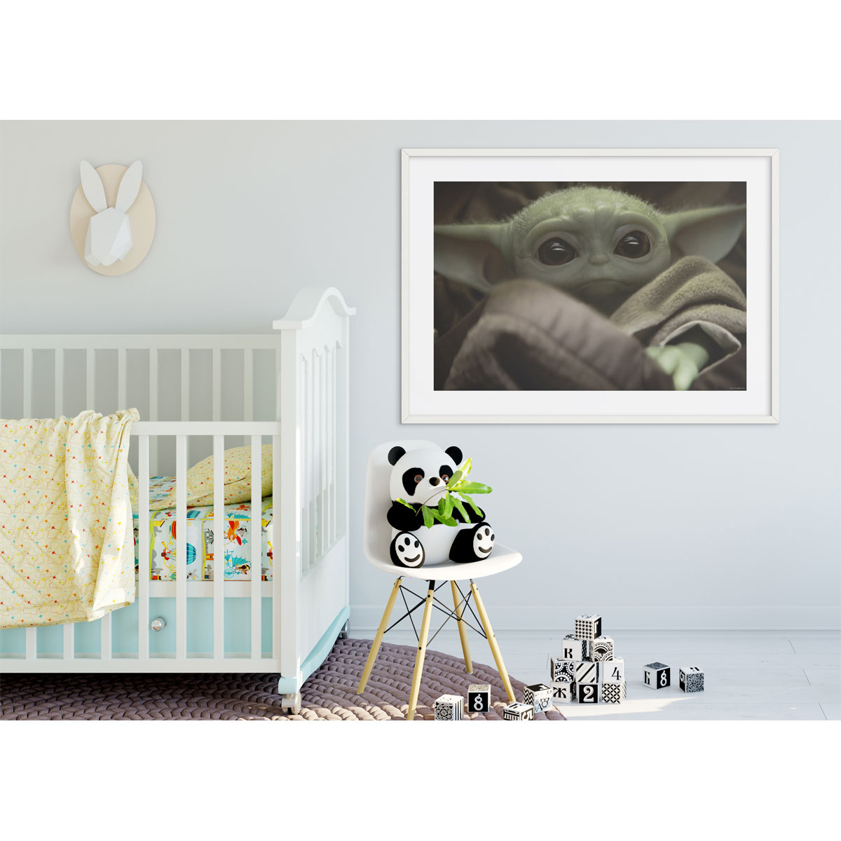 Komar  Wandbild Mandalorian The Child Cute Face 50x40 cm