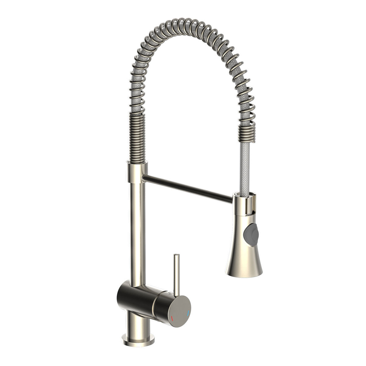 Schütte Design-Spültischarmatur Cornwall Spiralfeder Edelstahloptik