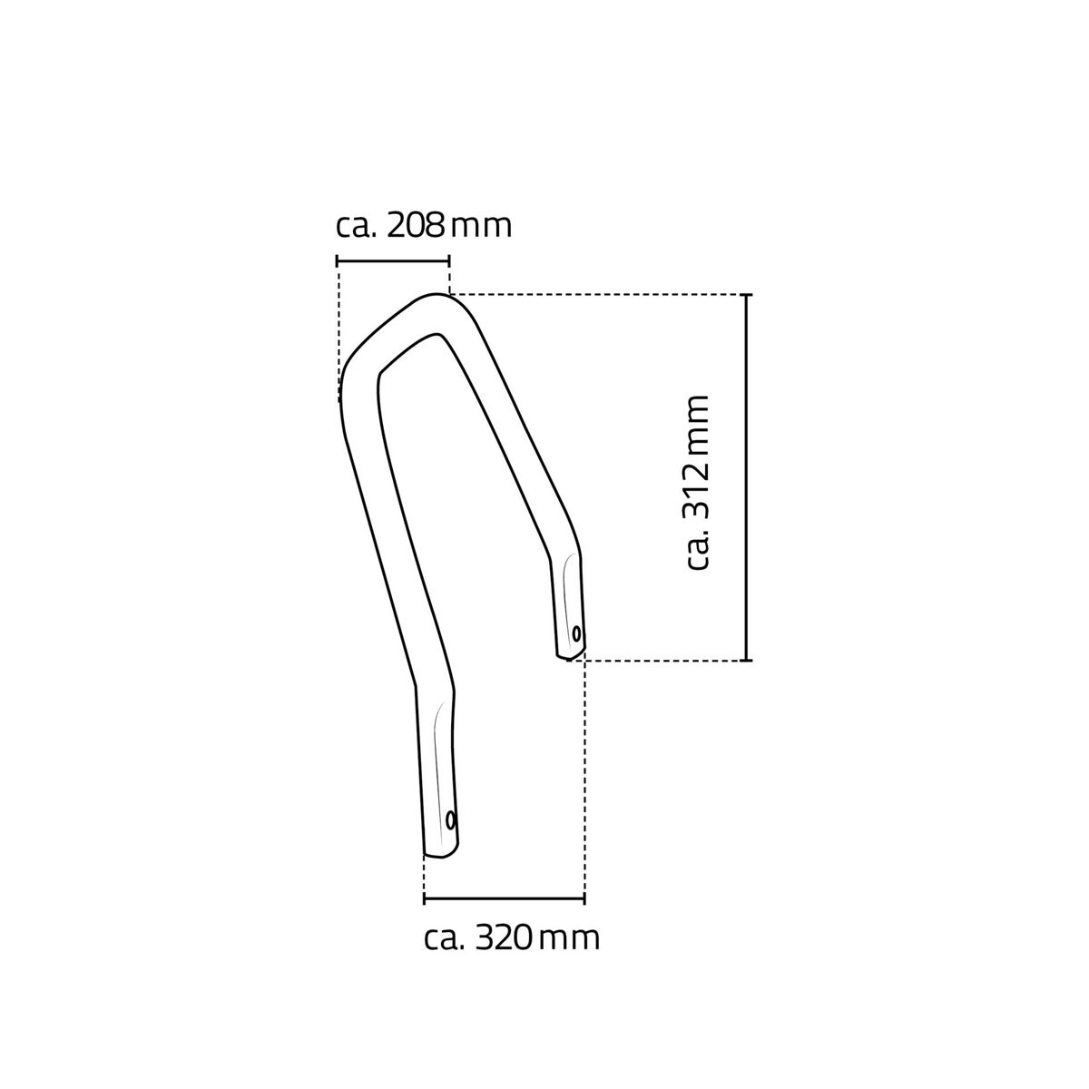 Ridder  Armlehnen für Bad-Hocker Pro chrom Bild 3