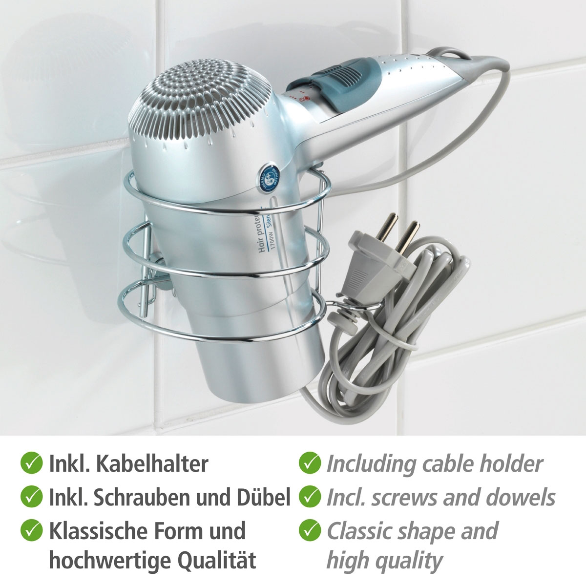 Wenko Haartrocknerhalter Classic Bild 7