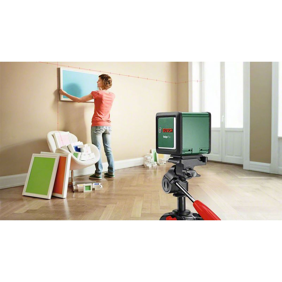 Bosch  Kreuzlinienlaser Quigo Plus mit Stativ Bild 7