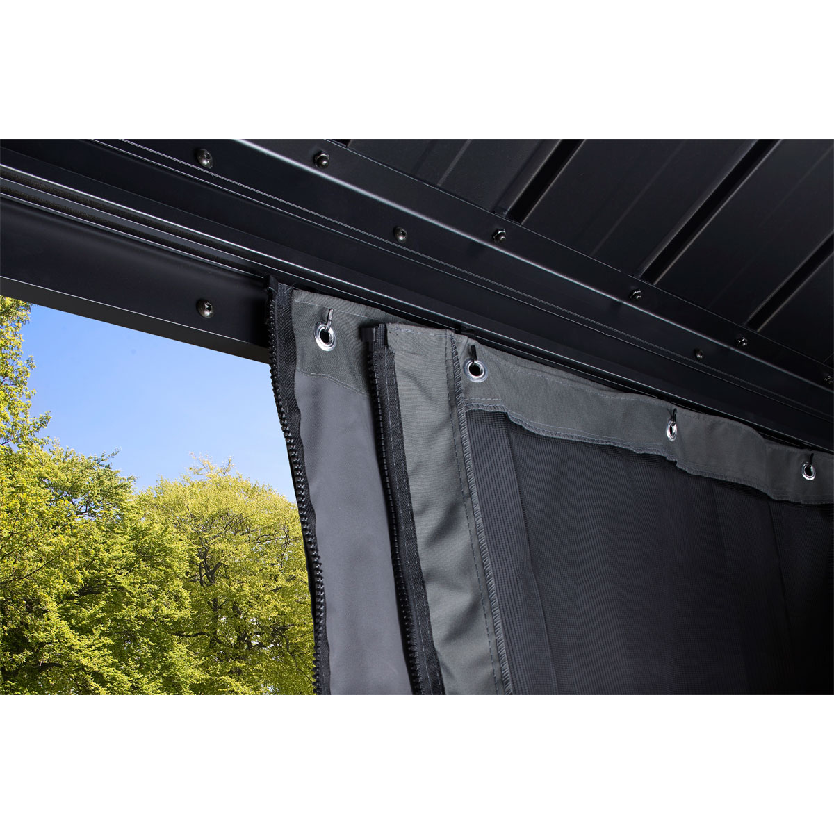 Sojag Vorhang-Set für Messina 1220 Dunkelgrau Bild 3