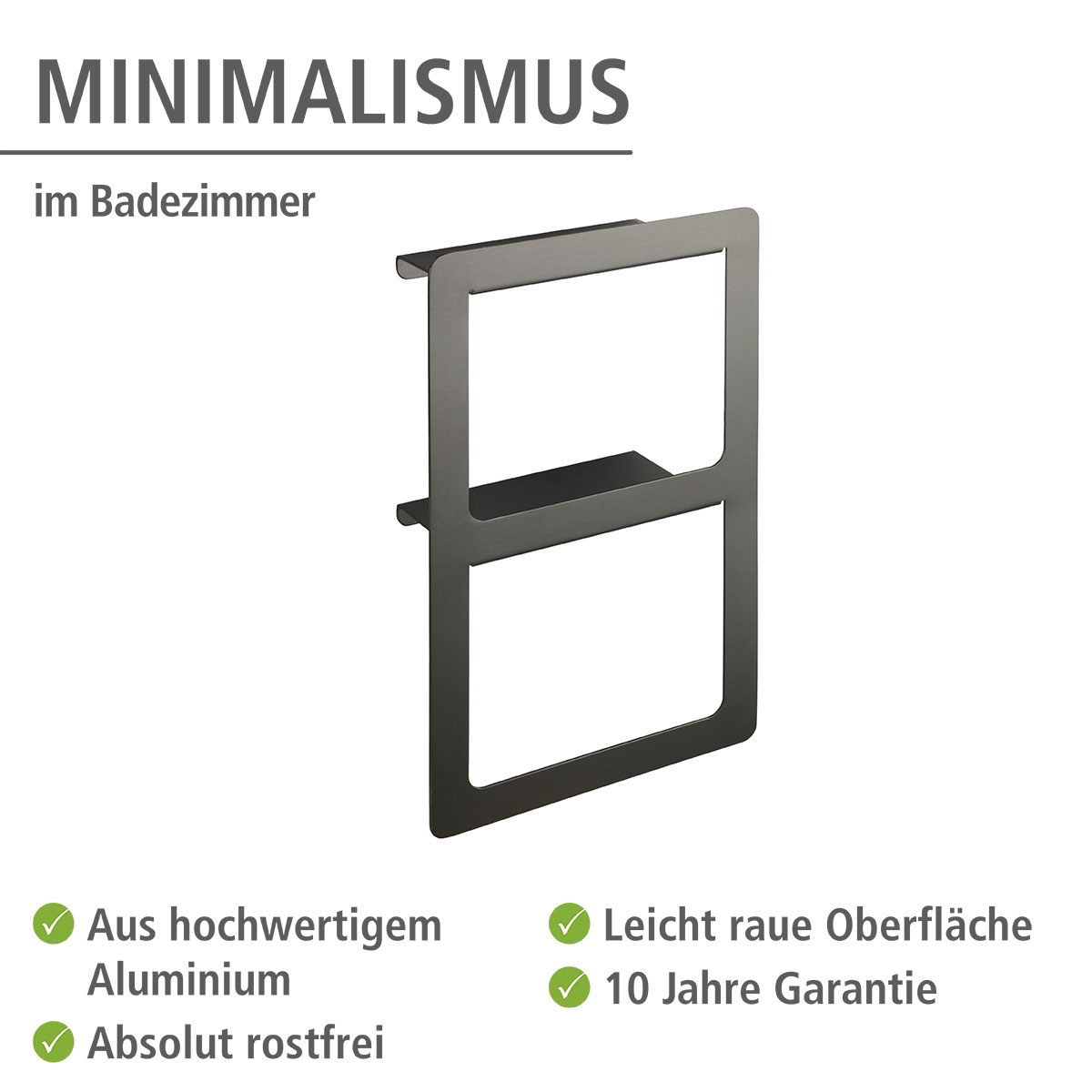 Wenko  Handtuchhalter Duo Montella Aluminium Wandmontage Bild 3