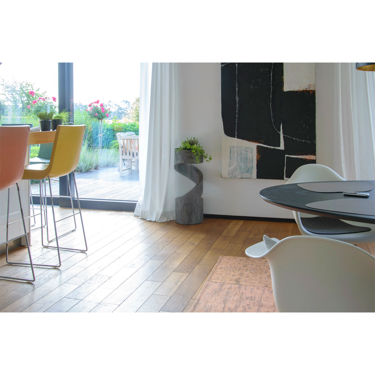 dobar Design-Gartenbrunnen mit LEDs Durchmesser 31,5 x 79,5 cm grau Bild 4