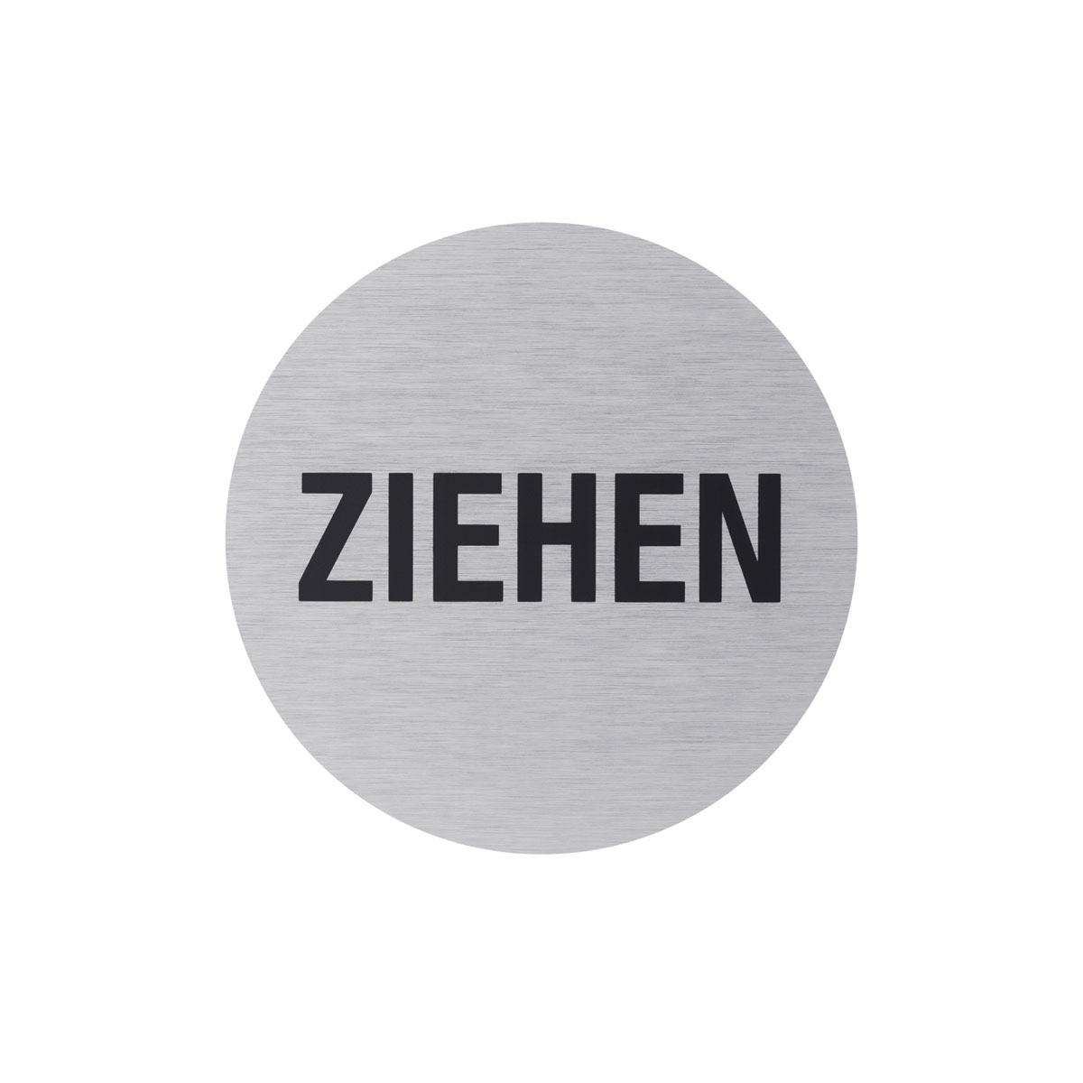 Metafranc Hinweisschild Ziehen Aluminium grau