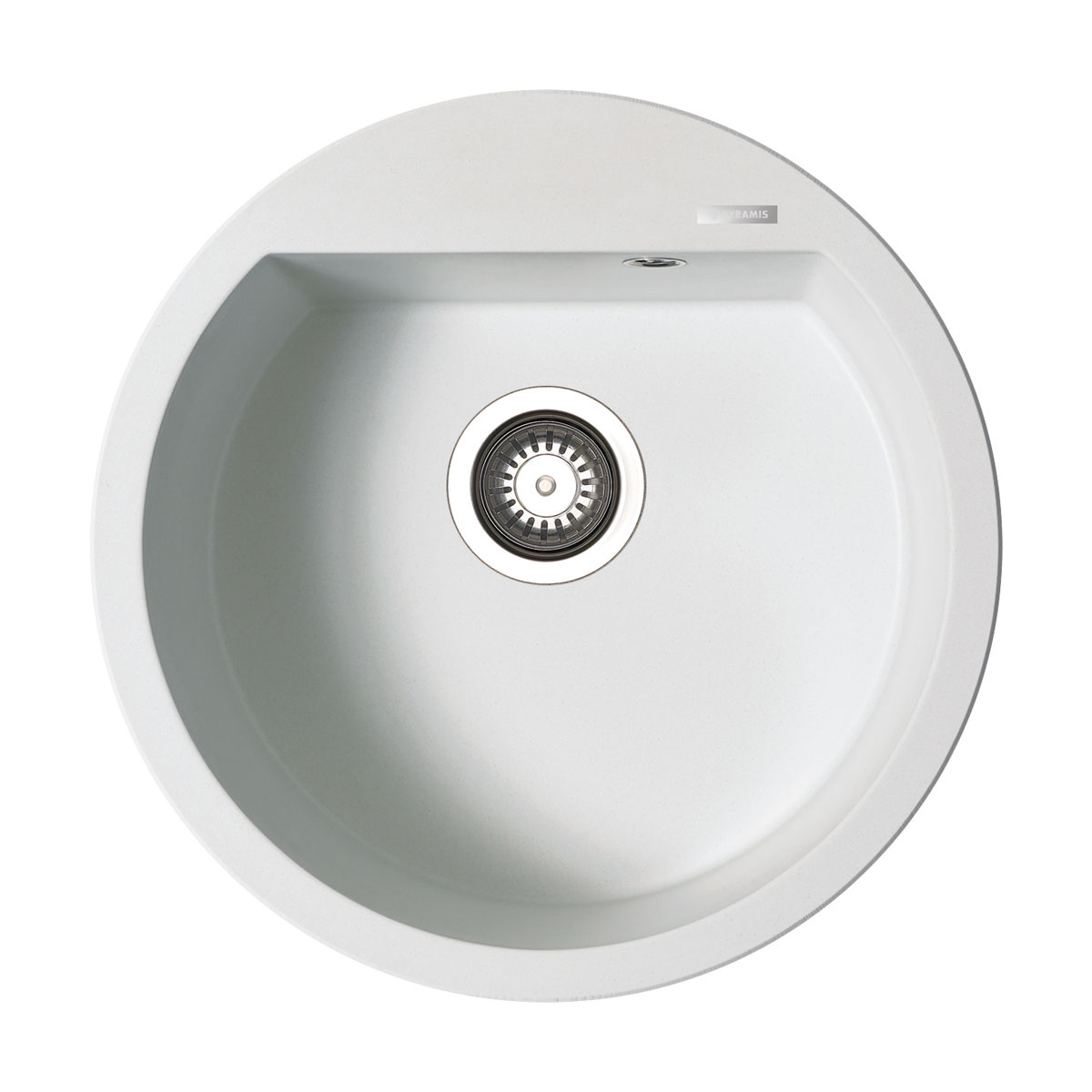 Pyramis  Einbauspuele ALAZIA D 51 cm 1B Granit Snow