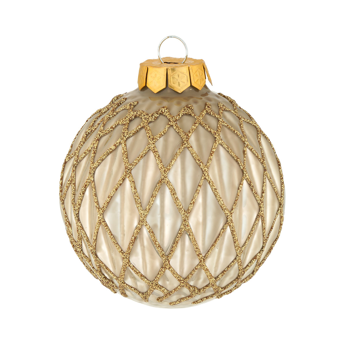 Ambientis Dekorierte Kugel champagner Bild 2