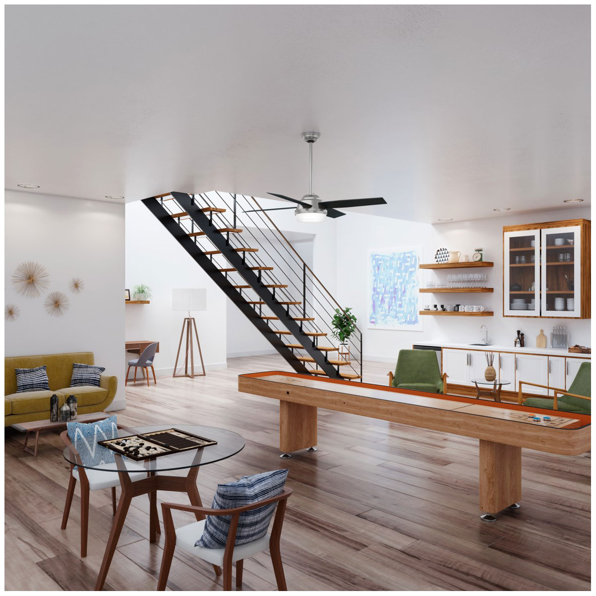 Hunter Fan Hunter Deckenenventilator Dante 112 cm Nickel gebürstet Bild 9