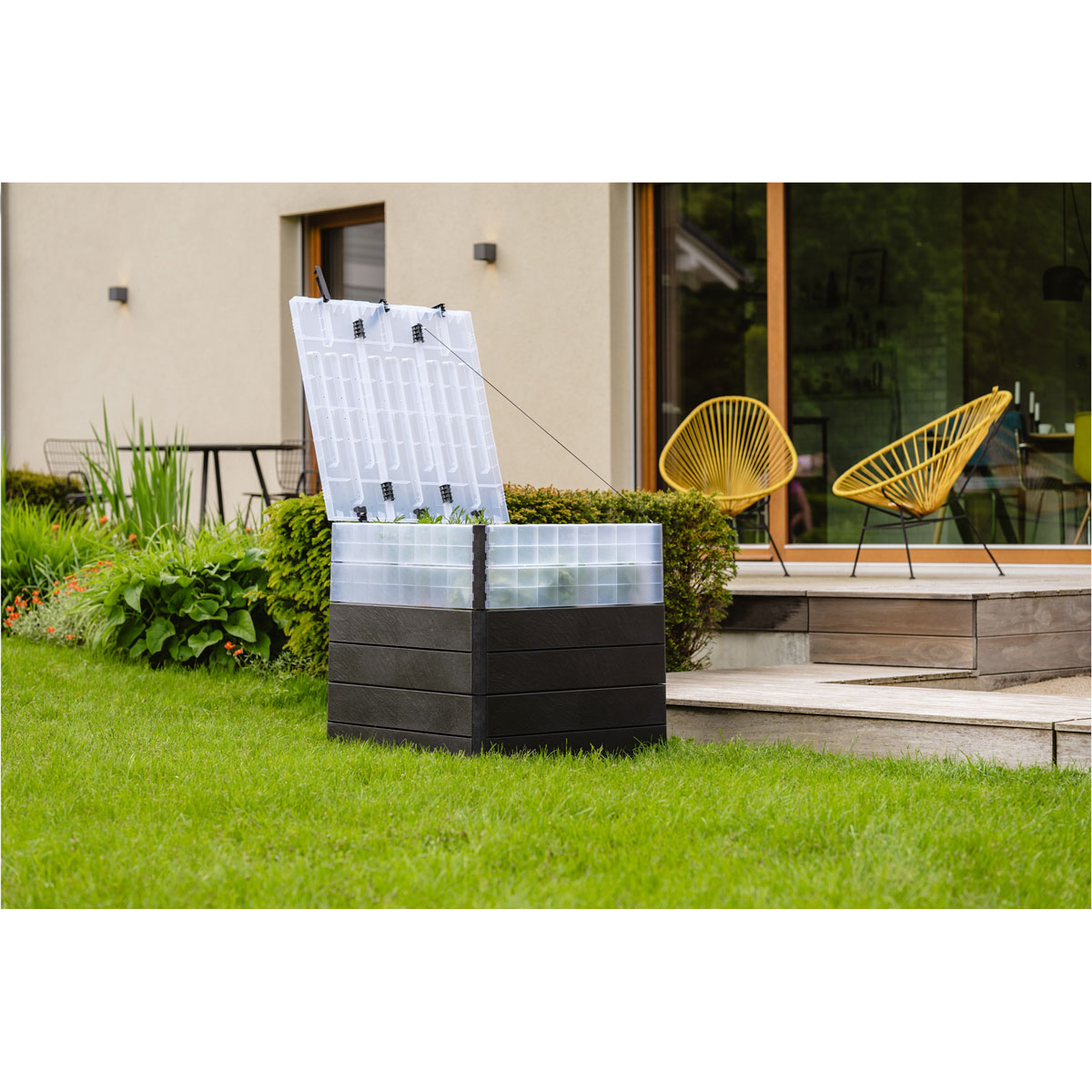 Garantia  Hochbeet Ergo Quadro TurboPlus L 80 Stone, inkl. FLORA Wassersparsystem Bild 4