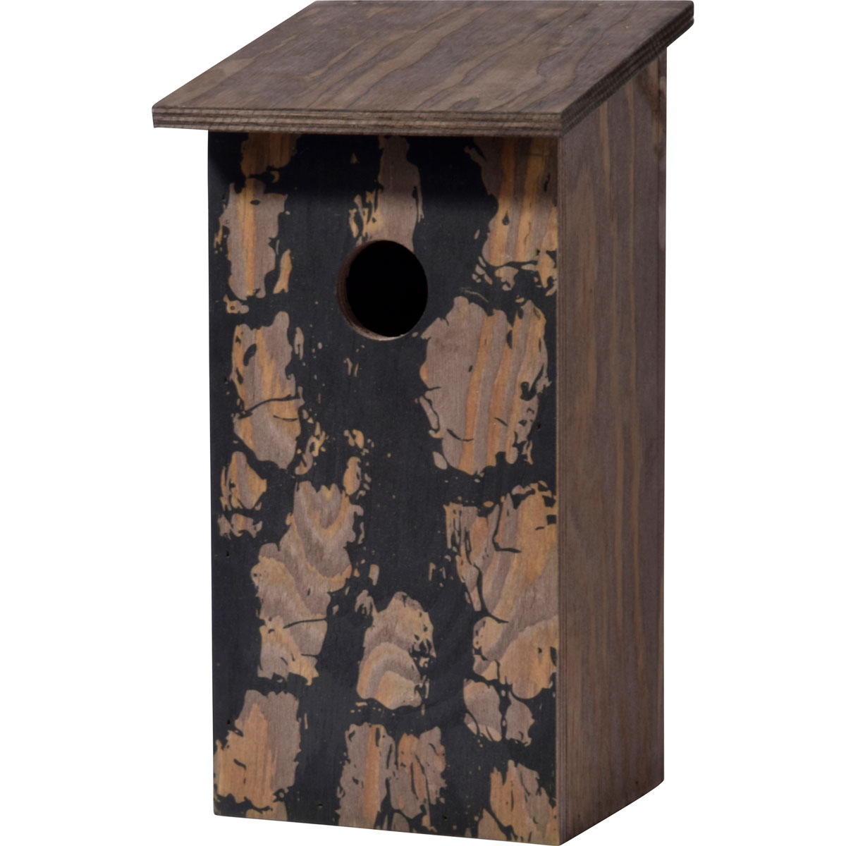 dobar Nistkasten Pinus sylvestris 15,5 x 14,5 x 30 cm Baumrinde-Aufdruck Kiefer