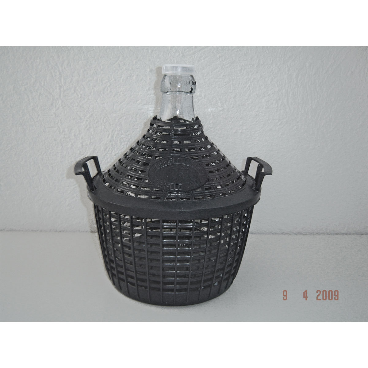 Korbflasche im Plastikkorb 5 L