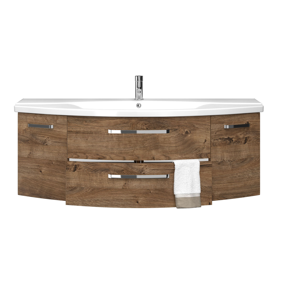 Pelipal Waschtischunterschrank Asti Eiche Ribbeck quer 140 x 49,2 x 46 cm Bild 3