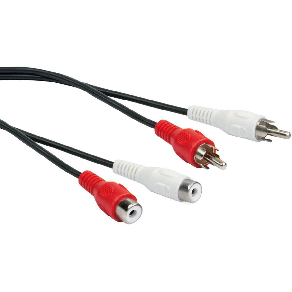 Schwaiger Cinch-Audio-Anschlusskabel schwarz 5 m Bild 3