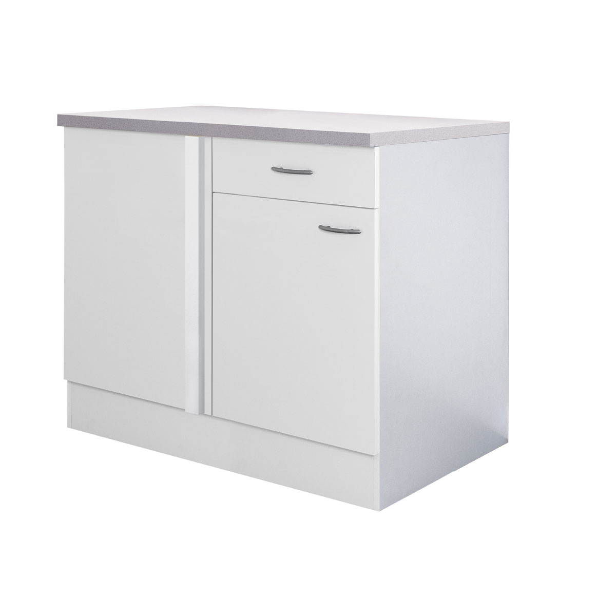 Flex-Well Küchen-Eckunterschrank „Wito“, 110x85x60 cm, weiß