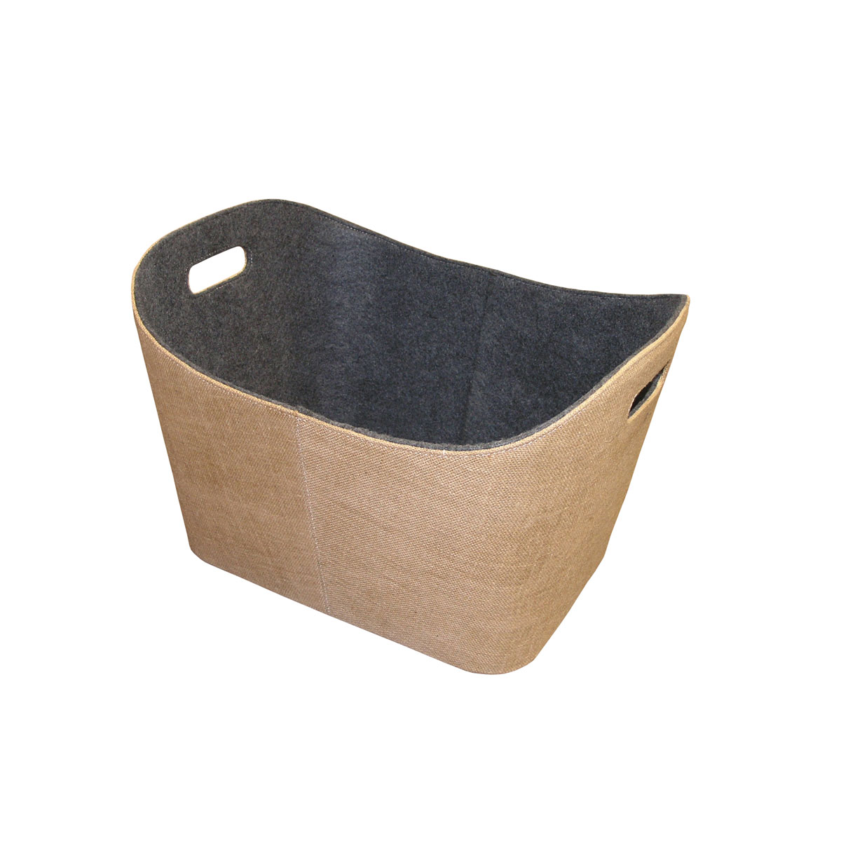 Filzkorb 55 x 35 x 40 cm natur/grau